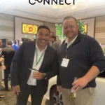 Joseph L. Soliz with a colleague at Geotab Connect
