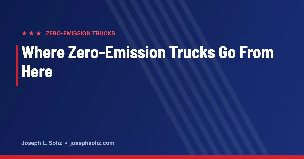 Featured graphic: Where zero-emission trucks go from here